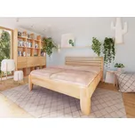 Buková zvýšená manželská postel Katrina Moření: Buk přírodní, 160x200 cm