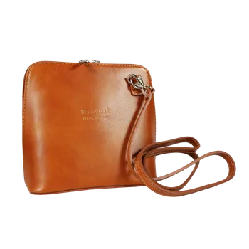 Kabelka NovaKabelka.cz Kožená italská crossbody kabelka Grana Camel