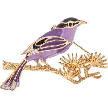 Brož Brož pták fialový 9002005