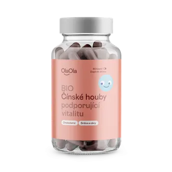 Přírodní produkt OlaOla BIO Směs čínských hub - 60 kapslí