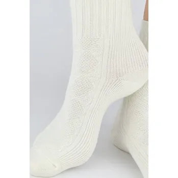 Dámské ponožky Dámské ponožky Noviti SB142 - žakárové Ecru 36-41