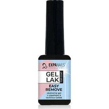 Lak na nehty EXPA-nails UV/LED Gel Top Coat Gel lak Easy Remove - výpotkový závěrečný lesk Objem: 11 ml