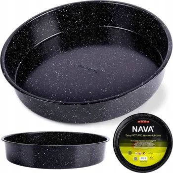 Forma na pečení Forma GRANITOVÁ plech forma na dort kulatá na pečení dortů a pizzy 32 cm