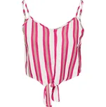ONLY Top CARO šedá / pink / bílá