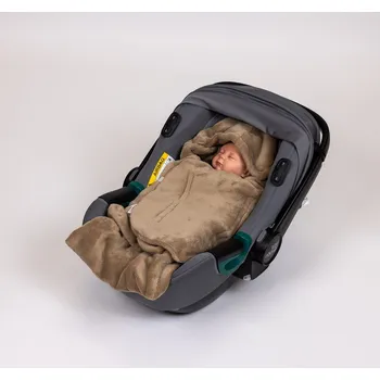 Dětská deka Tulimese Zavinovací deka do autosedačky karamelová