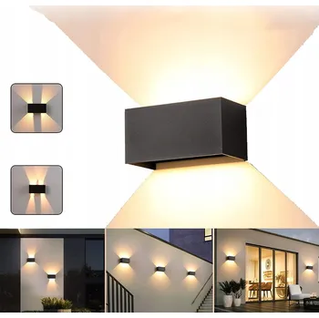 Venkovní osvětlení ZAHRADNÍ NÁSTĚNNÁ LED LAMPA FASÁDNÍ VENKOVNÍ SVĚTLO HORE/DOLE 24W IP65