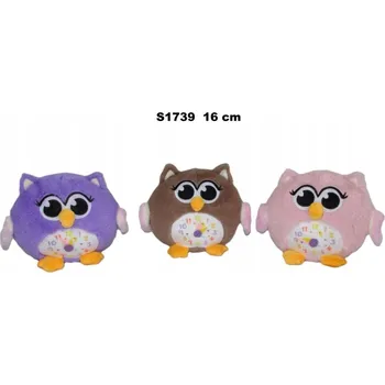 Hodiny Hodiny sova 16 cm MIX