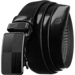 Peterson Značkový pánský kožený automatický pásek černý (KP194)