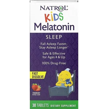 Fitness strava Natrol Kids Melatonin 30 tablet Příchuť: jahoda