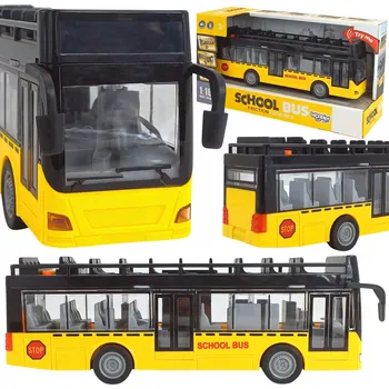 autíčko PATROVÝ AUTOBUS HRAČKA OTEVÍRACÍ DVEŘE SVĚTLA POHON INTERAKTIVNÍ WOOPIE