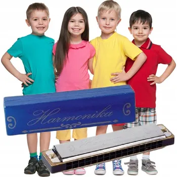 Hudební nástroj pro děti Foukací HARMONIKA pro DĚTI Hudební NÁSTROJ
