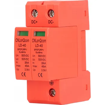 Bezpečnostní kamera Omezovač přepětí, ochrana proti přepětí pro fotovoltaiku 500V DC 2P