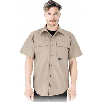 Pánská košile Ochranná košile z bavlny s krátkým rukávem Reis BIZZ BE vel. 3XL
