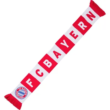 Šála FC BAYERN MNICHOV Šála FC Bayern Mnichov, červeno-bílá, 137x17 cm