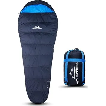 Horské kolo Ultralehký spací pytel Mountrex - Mumie, 0° modrý