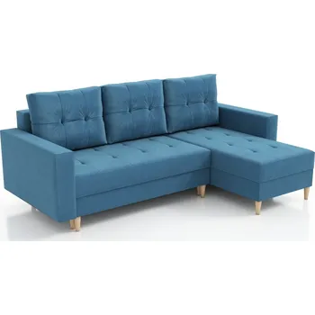 Sedací souprava Rozkládací sedací souprava do L Scandi - modrá