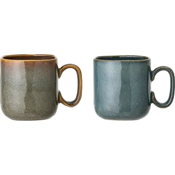 Bloomingville Keramický hrnek Aime 450 ml Modrá