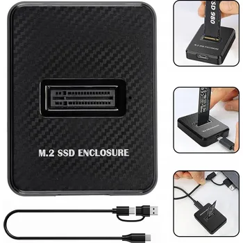 EXTERNÍ BOX PRO SSD M.2 NVMe/SATA KLÍČ M/B+M 10 Gbit/s USB-C PRO ANDROID WINDOWS
