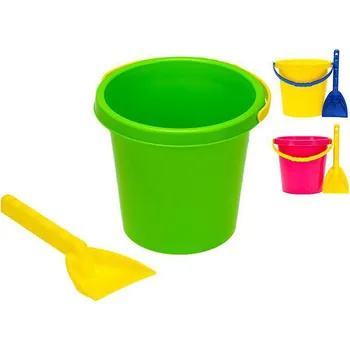 Hra na zahradu Sada na písek kbelík 17 cm a lopatička 10 m+