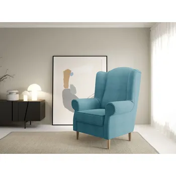 Křeslo Modré křeslo Hamond - Alfa 14 Barva nožiček: Buk přírodní