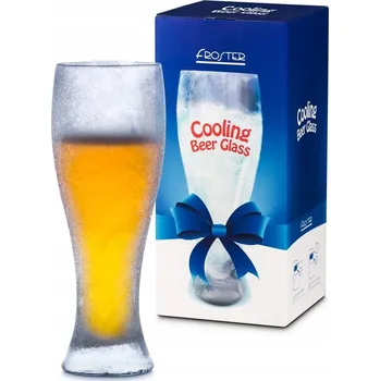 Sklenice Velká CHLADÍCÍ sklenice na pivo LEDOVÉ SKLO POHÁR