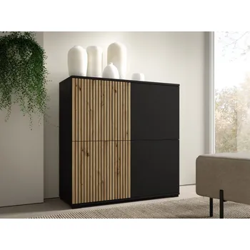 Komoda Komoda Ross - Černá/dub Artisan