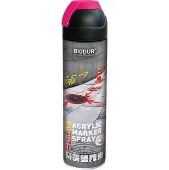 Barva ve spreji BIODUR Speciální růžový značkovací sprej 500 ml