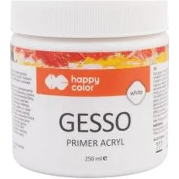 Set školních potřeb Gesso akrylowe białe 250ml HAPPY COLOR