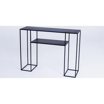 Konferenční stolek Nordic Design Černý kovový toaletní stolek Kennedy 100 x 30 cm Nové