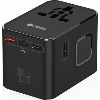 Coteci Univerzální cestovní adaptér 45W