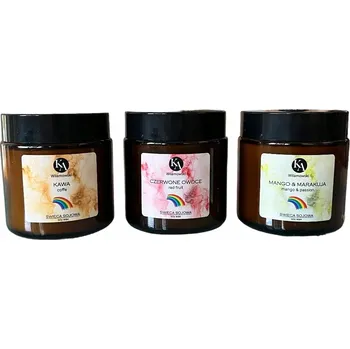 Svíčka Sada vonných svíček ze sójového vosku 3 ks KaWilamowski