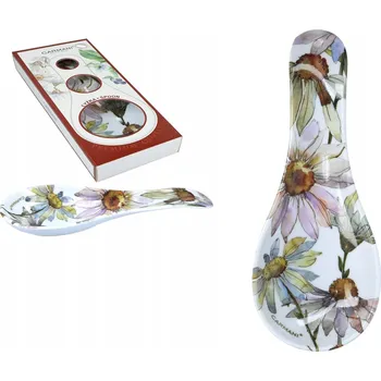 Příbor KERAMICKÁ PODLOŽKA POD PŘÍBORY / LŽÍCI - KVĚTINOVÝ VZOR - DEKORACE DO KUCHYNĚ