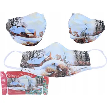 Vánoční dekorace VÁNOČNÍ OCHRANNÁ ROUŠKA S DEKORACÍ - VZOR HVĚZDA