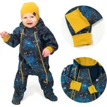 Rostoucí softshellová kombinéza s fleecem Galaxie; Barva: modrá; Velikost: 86 - 92