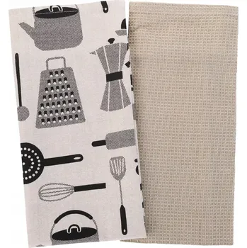 Utěrka Kuchyňské utěrky Sada 2 ks Bavlněné 40x60 cm MORAJ