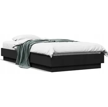 Postel Rám postele černý 193 x 93 x 23 cm, materiál dřevotříska