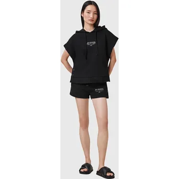 Pánské kraťasy Bavlněné šortky AllSaints SORRI W053TC černá 99X, vel. M