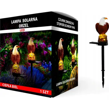 Venkovní osvětlení Solární Lampa Eagle, vodotěsná Solární Lampa do zahrady, 1 kus