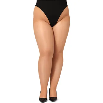 Dámské punčochy Dámské Punčocháče pro větší velikosti 40 DEN BLV-1125 Hnědé punčocháče