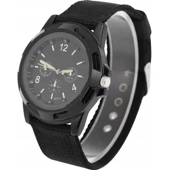 Hodinky ELEKTRONICKÝ MECHANISMUS KULATÝ ČERNÉ NÁRAMKOVÉ HODINKY