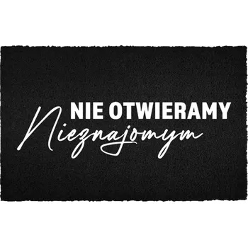 Rohožka KOKOSOVÁ VSTUPNÍ ROHOŽKA ČERNÁ DO DOMU | VESELÝ DÁREK PRO NEZNÁMÉHO