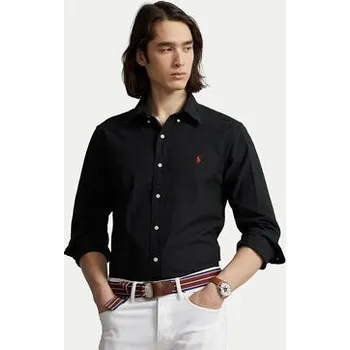 Pánská móda Polo Ralph Lauren Košile Bsr 710772290 Černá Custom Fit S