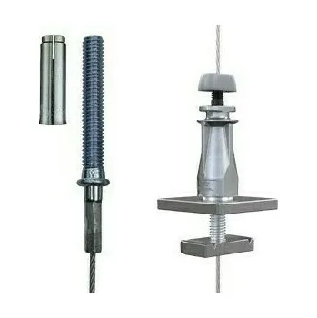 Závěs lankový nosníkový Gripple 2 M8, závitový kolík s kotvou 5 m