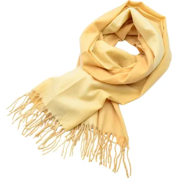 Šála Maxi šála - žlutá jednobarevná