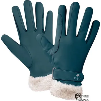 Jezdecké rukavice Akční zimní rukavice Elt -ST. MORITZ- - Tm. modrá - XL