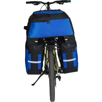 Horské kolo Multifunkční brašna 3v1 na zadní nosič kola - Modrá, 70 litrů