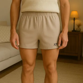 Trenýrky Pánské trenky s vlastní iniciálou a srdcem Velikosti: XL, Barva trenek: Béžová