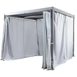 Boční stěny pro altán Sunfun Cannes / 300 x 720 cm / 100% polyester / 180 g/m² / bílá