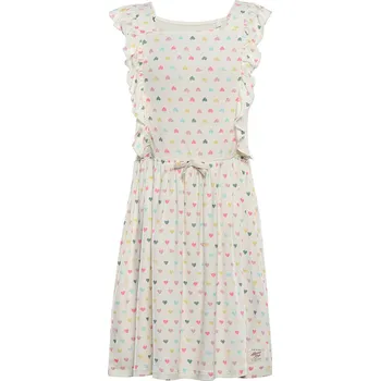 Dívčí šaty Dívčí letní šaty ALPINE PRO EDANO velikost 92-98 creme