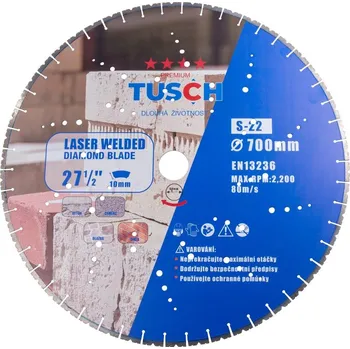 Řezný kotouč Diamantový kotouč řezný TUSCH S-22 700 mm